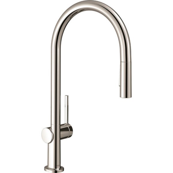 Hansgrohe Talis N Higharc Kitchen Faucet, 2-Spray Pull-Down With Sbox, 1.75 Gpm In Polished Nickel 72801831